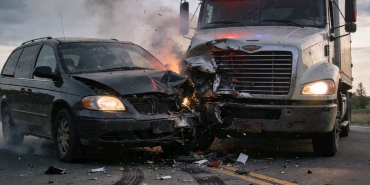 Cinco personas resultan heridas tras impacto vehicular